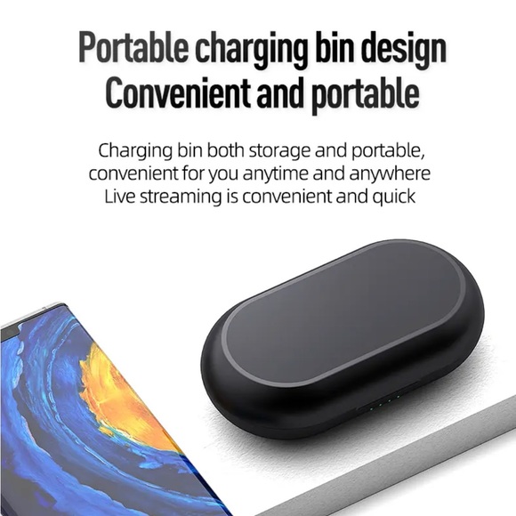 Wireless Lavalier Microphone for iPhone iPad with charging case - Picture 3 of 9